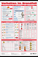 Wandtafel "Verhalten im Brandfall"