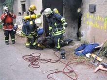 Rettung unter Realbrandbedingungen