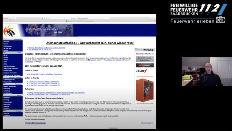 WebSeminar für die FF Saarbrücken - 9. Februar 2021