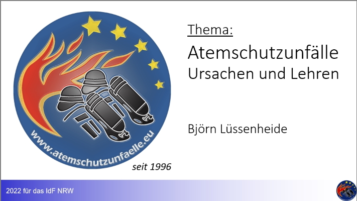 Seminar: Leiter Atemschutz - IdF NRW Münster - 27. September 2022